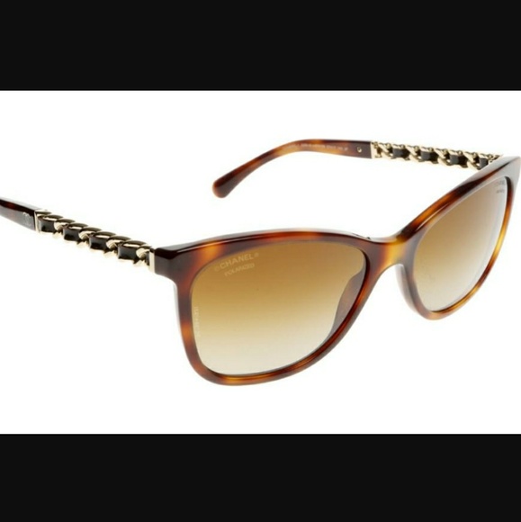 💜 AUTH CHANEL Cat Eye Polarized Chain Detailed - Picture 2 of 8